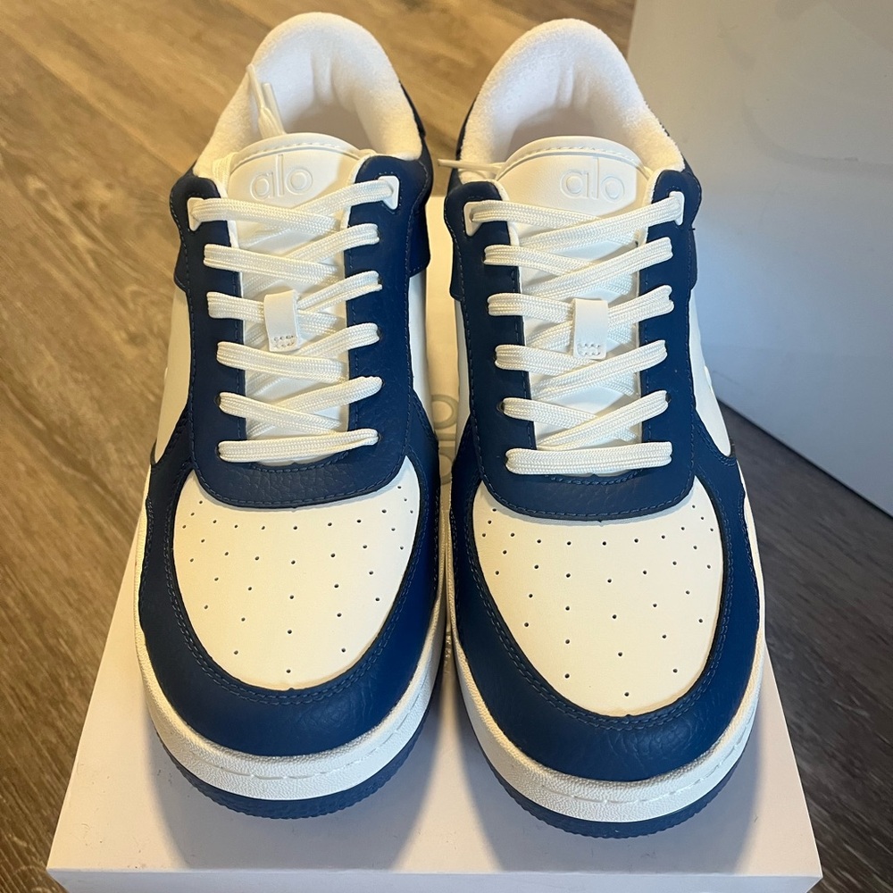 ALO Yoga Navy and White Sneakers